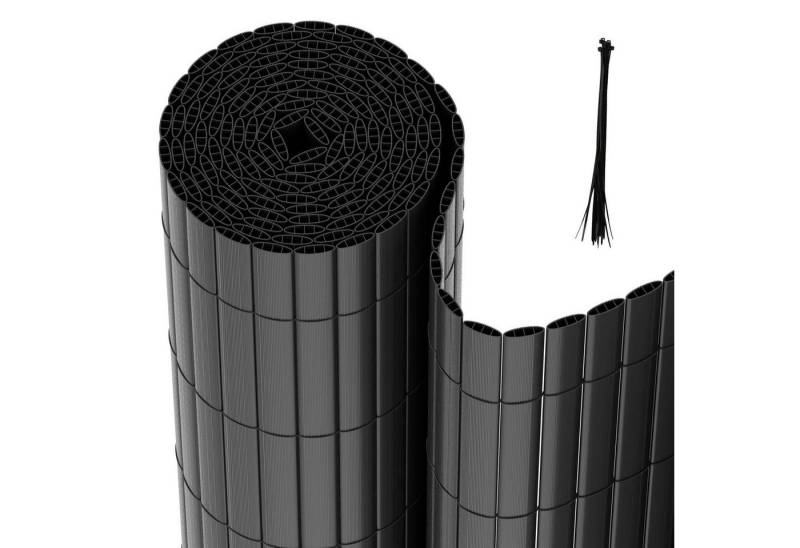 Clanmacy Balkonsichtschutz PVC Sichtschutzmatte mit Kabelbindern Wasserdicht Sonnenschutz Garten von Clanmacy