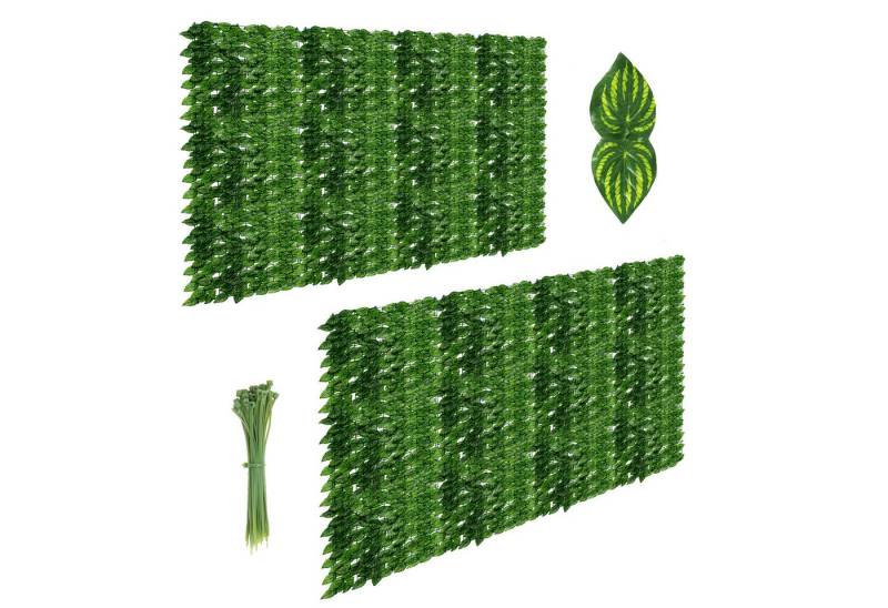 Clanmacy Balkonsichtschutz Sichtschutzhecke Windschutz Efeu Sichtschutz Blätterzaun 1x3M grün Clanmacy Balkonsichtschutz Sichtschutzhecke Windschutz Efeu Sichtschutz Blätterzaun 1x3M grün von Clanmacy
