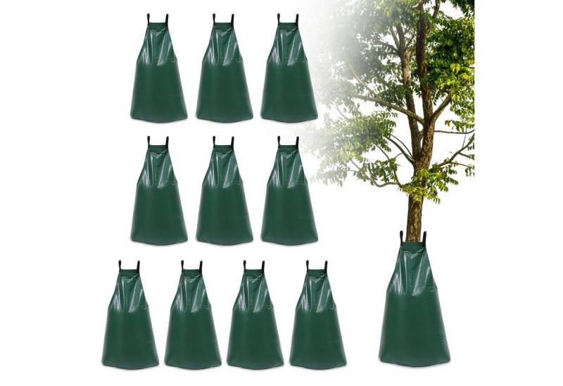 Clanmacy Bewässerungssystem Baumsack 15x Bewässerungsbeutel 75L Baumbewässerungssack Grün 92x88cm von Clanmacy