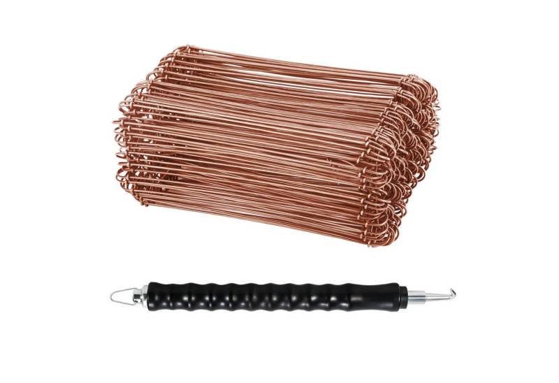 Clanmacy Bindedraht Drillapparat Bindedraht Rödeldraht 1,0 x 140mm (1000St) für Drilldraht von Clanmacy