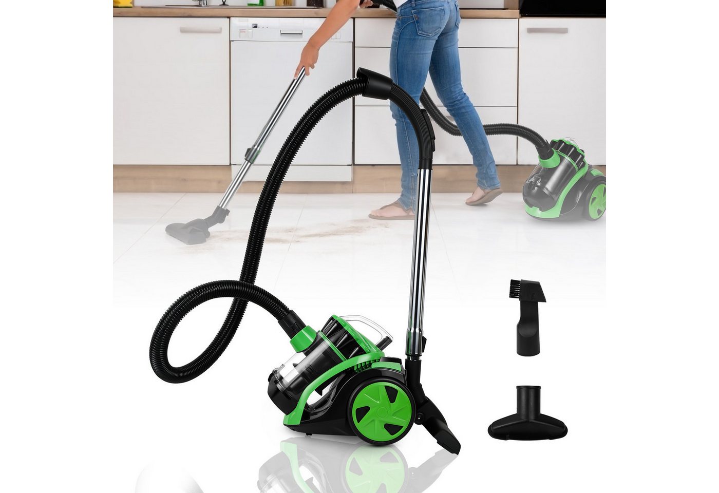 Clanmacy Bodenstaubsauger Staubsauger ohne Beutel,3,0L Staubbehälter,inkl. Zusatzdüsen,900W, 899 W, Moderne beutellose Multi-Zyklon-Technologie Clanmacy Bodenstaubsauger Staubsauger ohne Beutel,3,0L Staubbehälter,inkl. Zusatzdüsen,900W, 899 W, Moderne beutellose Multi-Zyklon-Technologie von Clanmacy