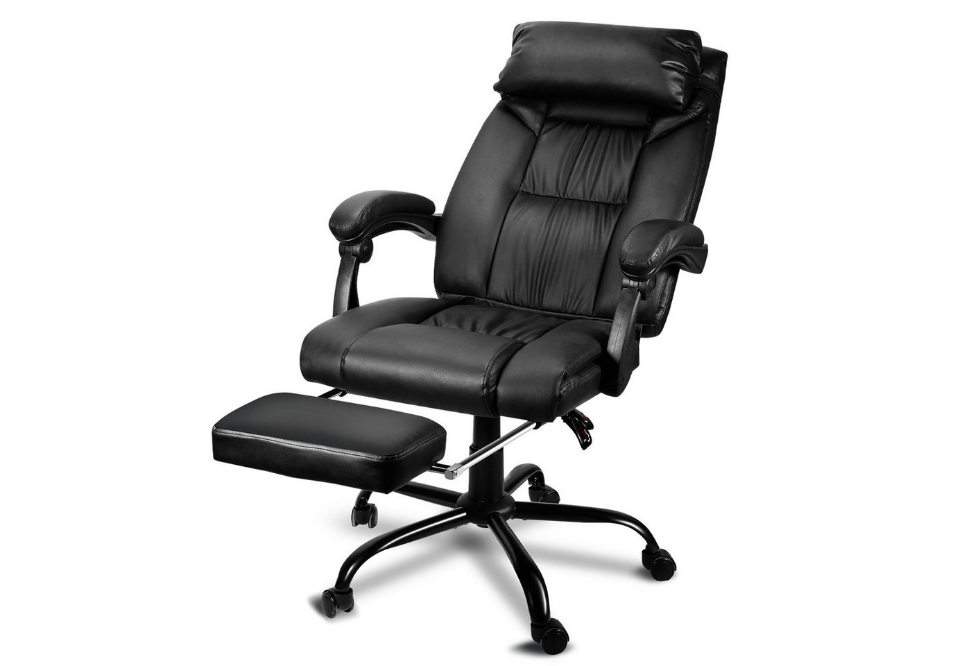 Clanmacy Bürostuhl Bürostuhl, Gaming-Stuhl Gaming Chair Höhenverstellbarer, Fußstütze von Clanmacy