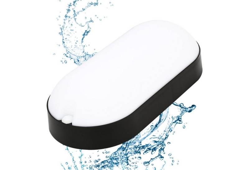 Clanmacy Deckenleuchte 2x LED Feuchtraumleuchte 15W Wannenleuchte Ovalleuchte Kellerleuchte von Clanmacy
