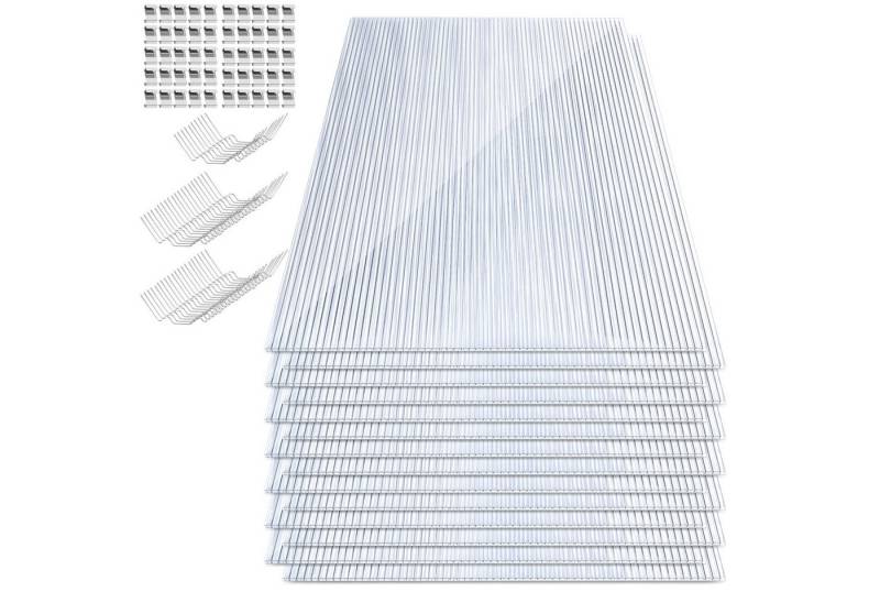 Clanmacy Doppelstegplatte Gewächshausplatten 14 Stk.Doppelstegplatte Hohlkammerplatte,4mm Stärke, 4,00 mm Clanmacy Doppelstegplatte Gewächshausplatten 14 Stk.Doppelstegplatte Hohlkammerplatte,4mm Stärke, 4,00 mm von Clanmacy