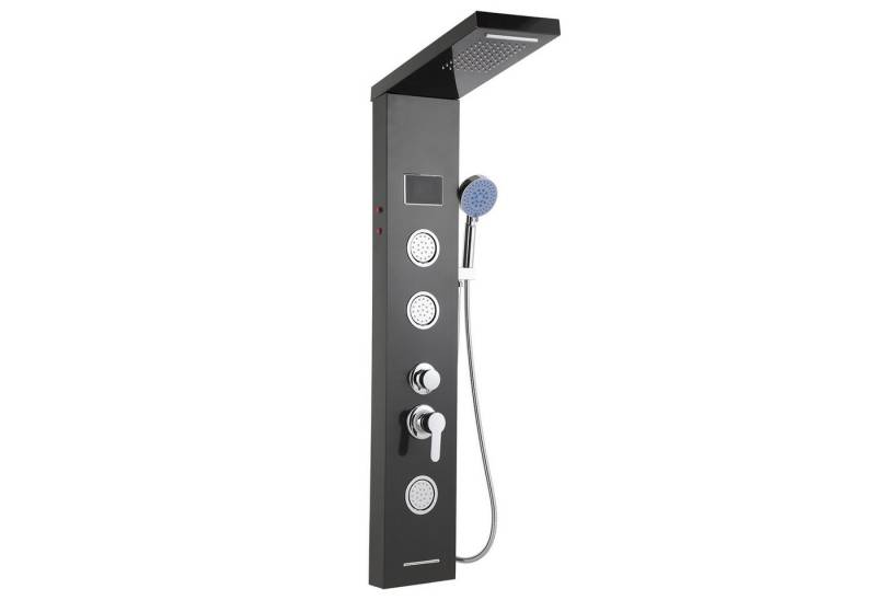 Clanmacy Duschsystem Duschpaneel Edelstahl Duschsystem Duschsäule mit 6 Funktionen, Höhe 116 cm, Regendusche, Wasserfall, Rückenmassage, Badewanne, 1,5 m Handbrause Clanmacy Duschsystem Duschpaneel Edelstahl Duschsystem Duschsäule mit 6 Funktionen, Höhe 116 cm, Regendusche, Wasserfall, Rückenmassage, Badewanne, 1,5 m Handbrause von Clanmacy