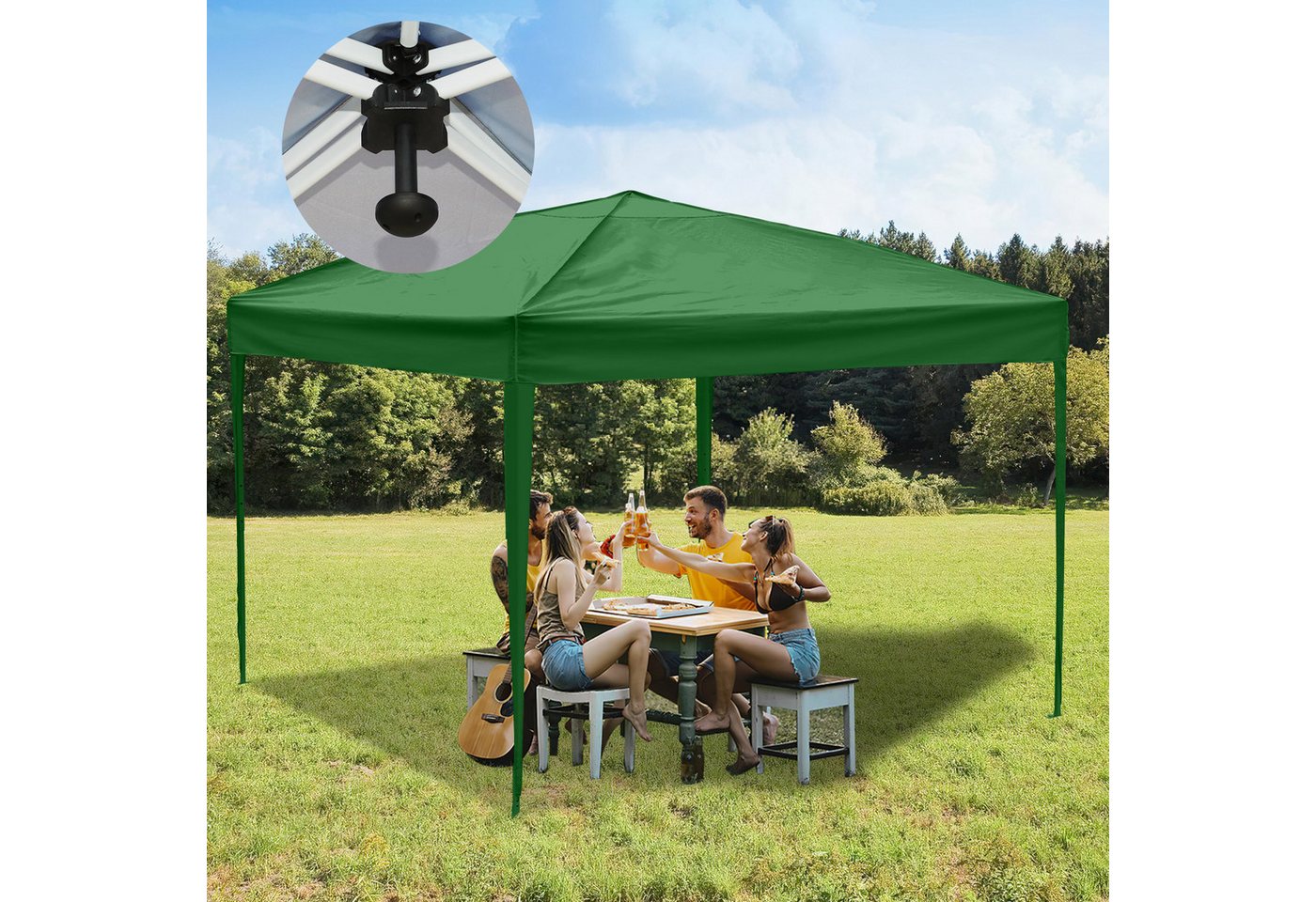 Clanmacy Faltpavillon Pavillon 3x3m/3x6m Wasserdicht UV-Schutz 50+ Festzelt für Camping Clanmacy Faltpavillon Pavillon 3x3m/3x6m Wasserdicht UV-Schutz 50+ Festzelt für Camping von Clanmacy