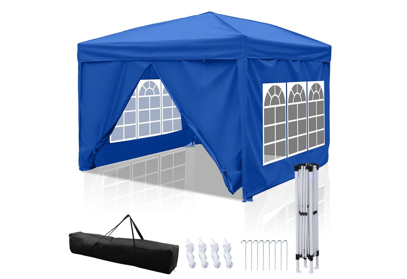 Clanmacy Faltpavillon Pavillon 3x3m Wasserdicht Gartenzelt, UV-Schutz 50+ Partyzelte Clanmacy Faltpavillon Pavillon 3x3m Wasserdicht Gartenzelt, UV-Schutz 50+ Partyzelte von Clanmacy