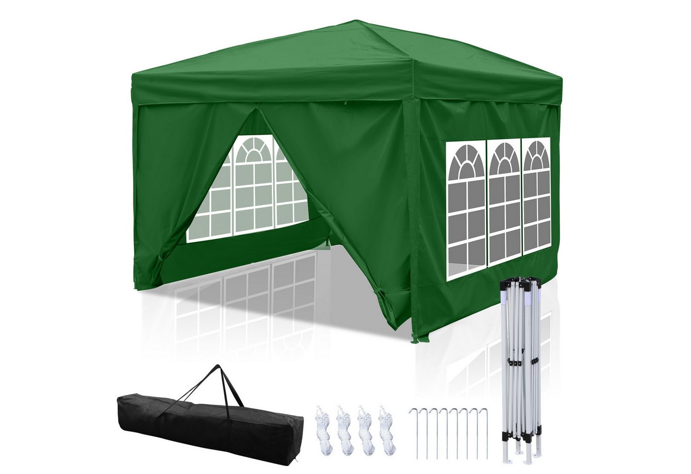 Clanmacy Faltpavillon Pavillon 3x3m Wasserdicht Gartenzelt, UV-Schutz 50+ Partyzelte Clanmacy Faltpavillon Pavillon 3x3m Wasserdicht Gartenzelt, UV-Schutz 50+ Partyzelte von Clanmacy