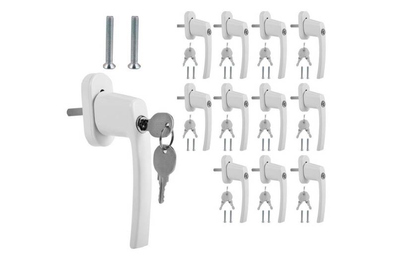 Clanmacy Fenstergriff Fenstergriff mit Schloss Set gleichschließend abschließbar Metall, 12x Clanmacy Fenstergriff Fenstergriff mit Schloss Set gleichschließend abschließbar Metall, 12x von Clanmacy