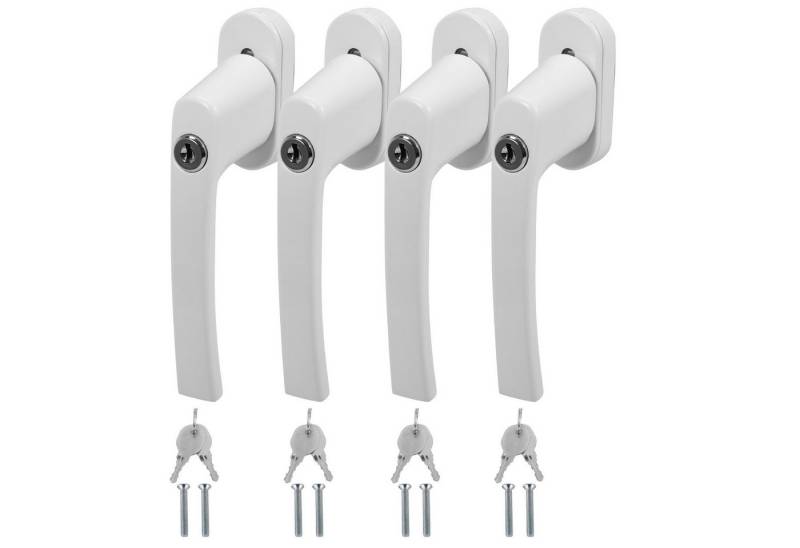 Clanmacy Fenstergriff Fenstergriff mit Schloss Set gleichschließend abschließbar Metall, 4x von Clanmacy
