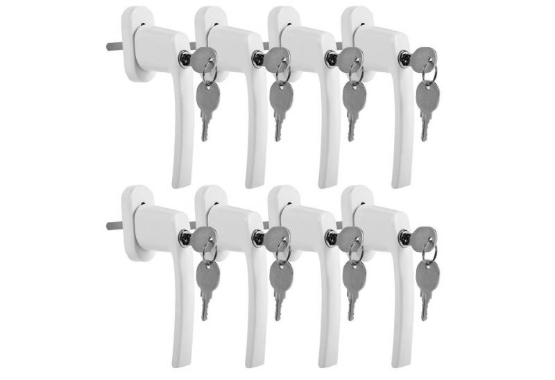 Clanmacy Fenstergriff Fenstergriff mit Schloss Set gleichschließend abschließbar Metall, 8x von Clanmacy