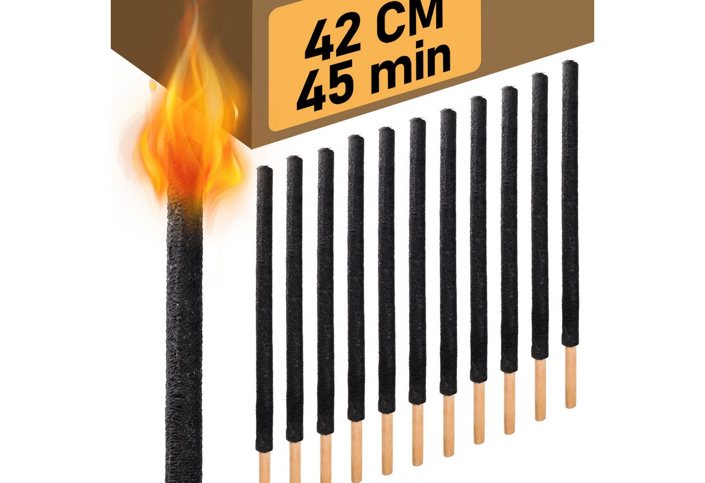 Clanmacy Gartenfackel Wachsfackeln 45 Min Fackeln 10-200er Fackel Pechfackel Fackelfeuer, für weihnachten neujahr karneval fasching fastnacht ostern love parade Clanmacy Gartenfackel Wachsfackeln 45 Min Fackeln 10-200er Fackel Pechfackel Fackelfeuer, für weihnachten neujahr karneval fasching fastnacht ostern love parade von Clanmacy