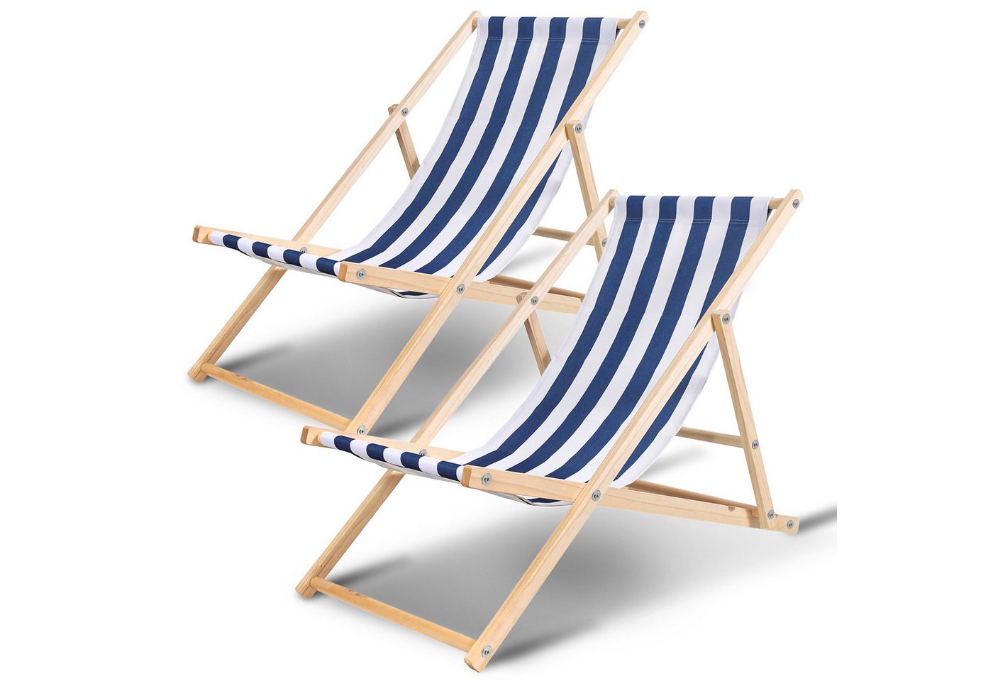 Clanmacy Gartenliege Liegestuhl Schwingliege Klappbar Holz Strandstuhl Strandliege, 2 St. Clanmacy Gartenliege Liegestuhl Schwingliege Klappbar Holz Strandstuhl Strandliege, 2 St. von Clanmacy