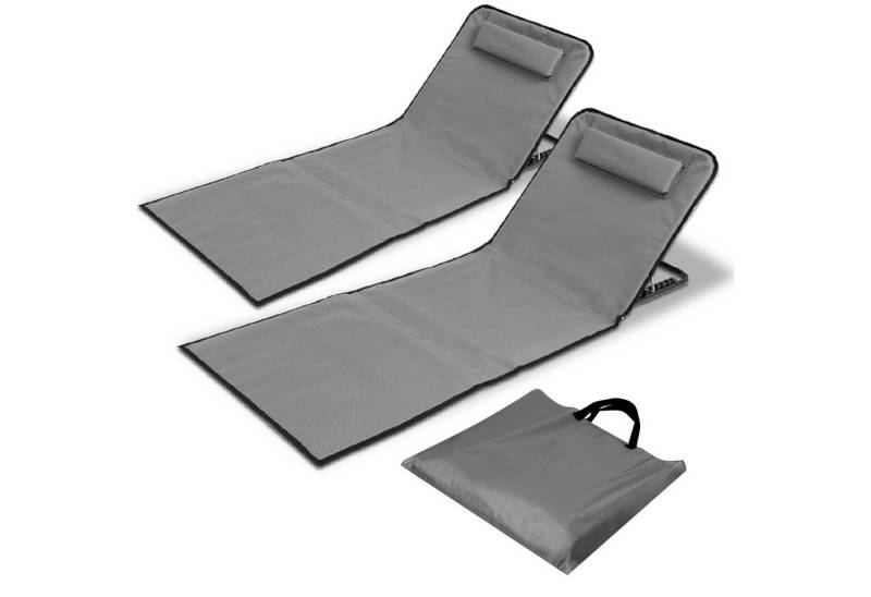 Clanmacy Gartenliege Strandmatte Verstellbarer mit Tragegurt Kopflehne 1-2x 145cm/158cm, 2 St. Clanmacy Gartenliege Strandmatte Verstellbarer mit Tragegurt Kopflehne 1-2x 145cm/158cm, 2 St. von Clanmacy