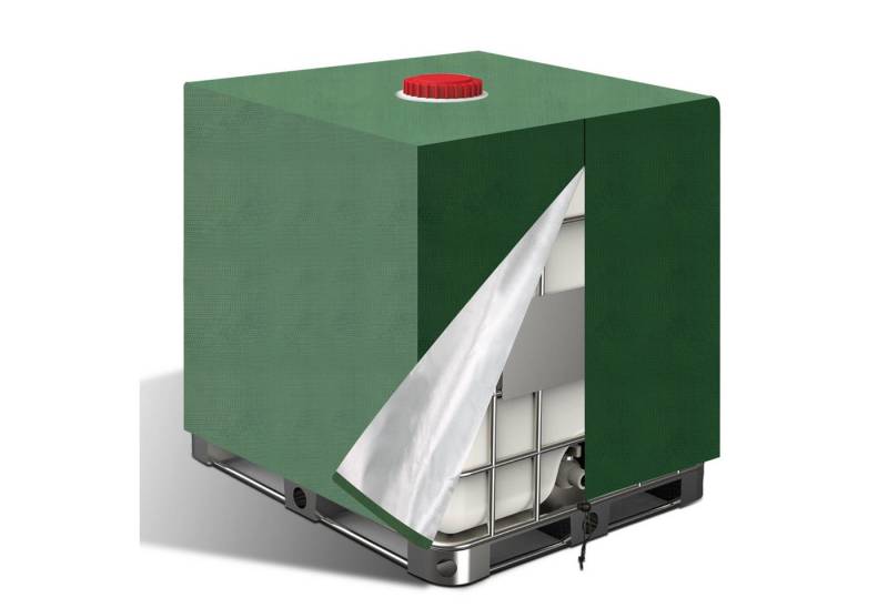 Clanmacy Gartenmöbel-Schutzhülle Container 1000L IBC Abdeckung Anti-UV Schutzhülle Tank Schutzabdeckung von Clanmacy