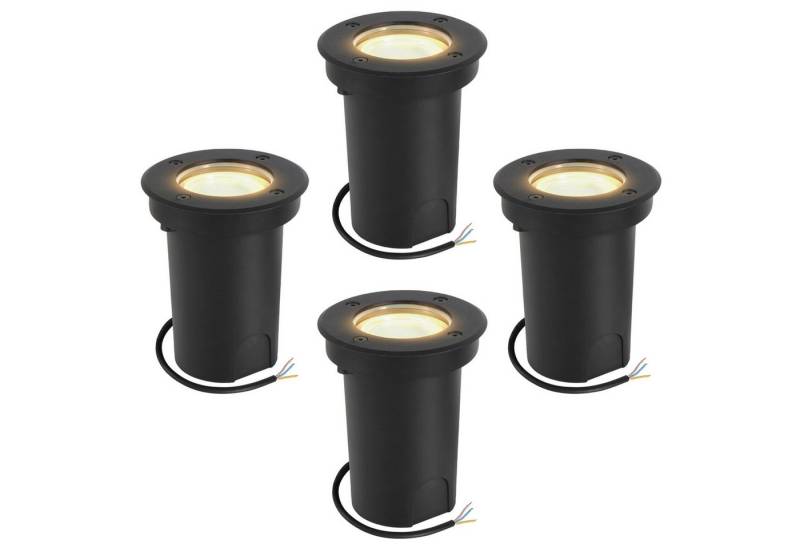 Clanmacy Gartenstrahler 3W LED Bodenleuchte Schwenkbar Außen Bodenlampe IP67 Schwarz Gehäuse von Clanmacy