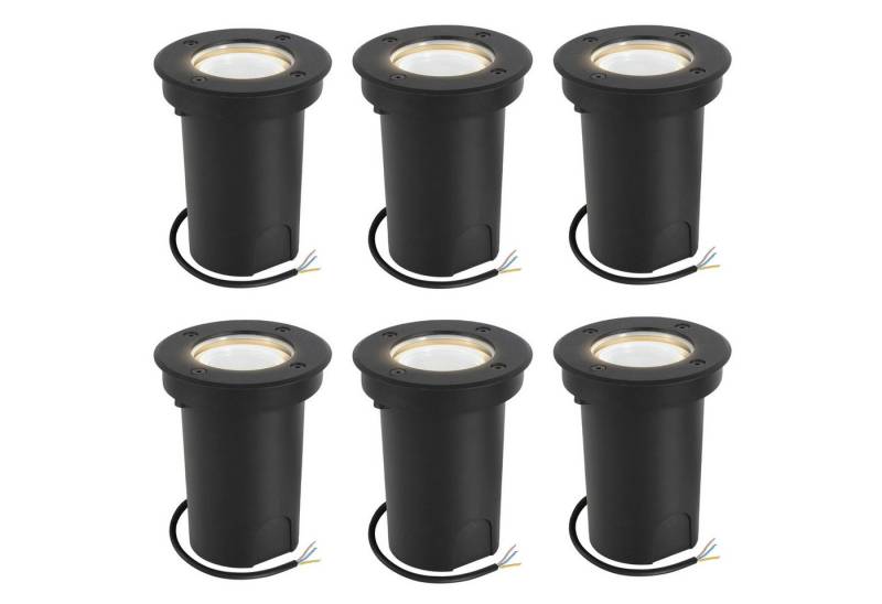 Clanmacy Gartenstrahler 3W LED Bodenleuchte Schwenkbar Außen Bodenlampe IP67 Schwarz Gehäuse von Clanmacy