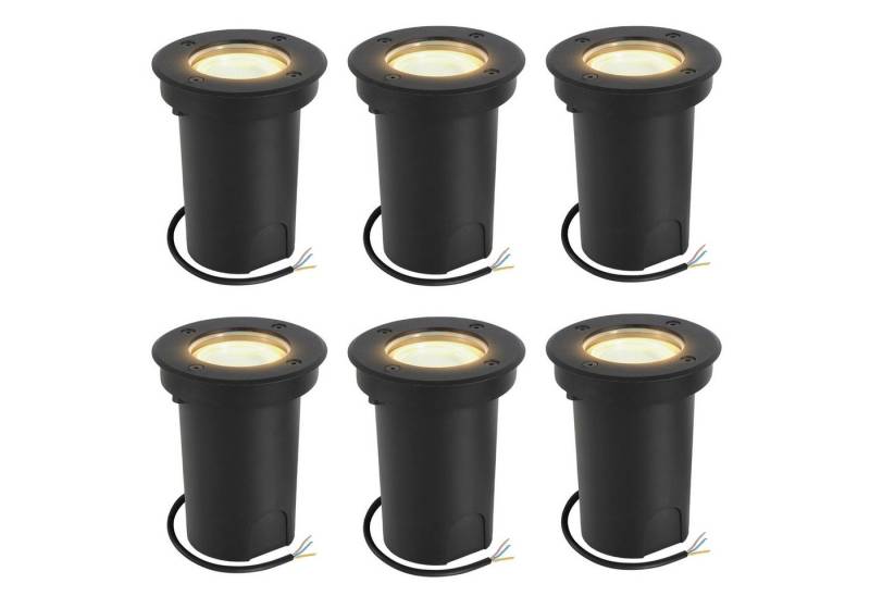 Clanmacy Gartenstrahler 3W LED Bodenleuchte Schwenkbar Außen Bodenlampe IP67 Schwarz Gehäuse von Clanmacy