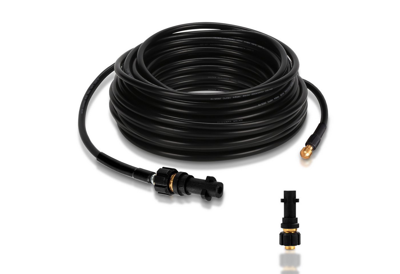 Clanmacy Hochdruckschlauch Rohrreinigungsschlauch 15m 180 Bar inkl Adapter geeignet für Kärcher Clanmacy Hochdruckschlauch Rohrreinigungsschlauch 15m 180 Bar inkl Adapter geeignet für Kärcher von Clanmacy
