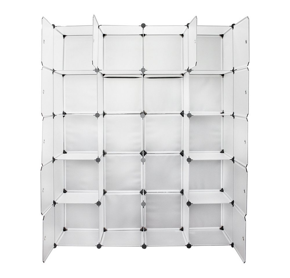 Clanmacy Kleiderschrank Kleiderschrank Regal Kunststoff DIY Kinderregal Badregal von Clanmacy