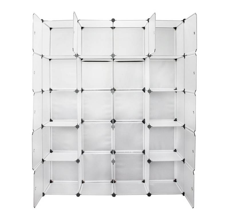 Clanmacy Kleiderschrank Kleiderschrank Regal Kunststoff DIY Kinderregal Badregal von Clanmacy