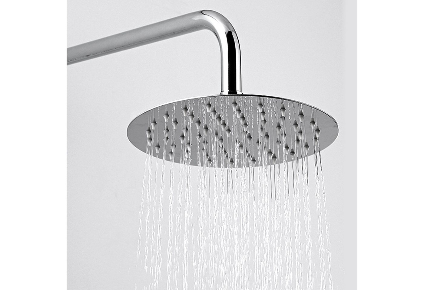 Clanmacy Kopfbrause Kopfbrause 20/25/30 cm Regendusche Duschkopf Rostfrei Ultraslim Überkopfbrause von Clanmacy