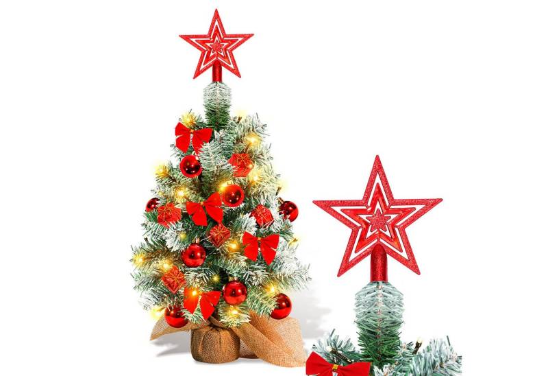 Clanmacy Künstlicher Weihnachtsbaum Mini Weihnachtsbaum, 40cm Tisch-Weihnachtsbaum mit LED-Lichterkette Clanmacy Künstlicher Weihnachtsbaum Mini Weihnachtsbaum, 40cm Tisch-Weihnachtsbaum mit LED-Lichterkette von Clanmacy
