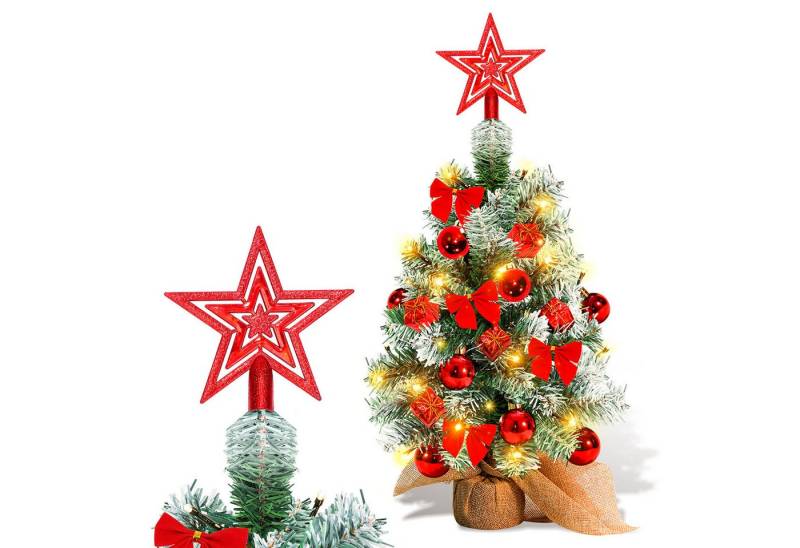 Clanmacy Künstlicher Weihnachtsbaum Mini Weihnachtsbaum, 40cm Tisch-Weihnachtsbaum mit LED-Lichterkette Clanmacy Künstlicher Weihnachtsbaum Mini Weihnachtsbaum, 40cm Tisch-Weihnachtsbaum mit LED-Lichterkette von Clanmacy