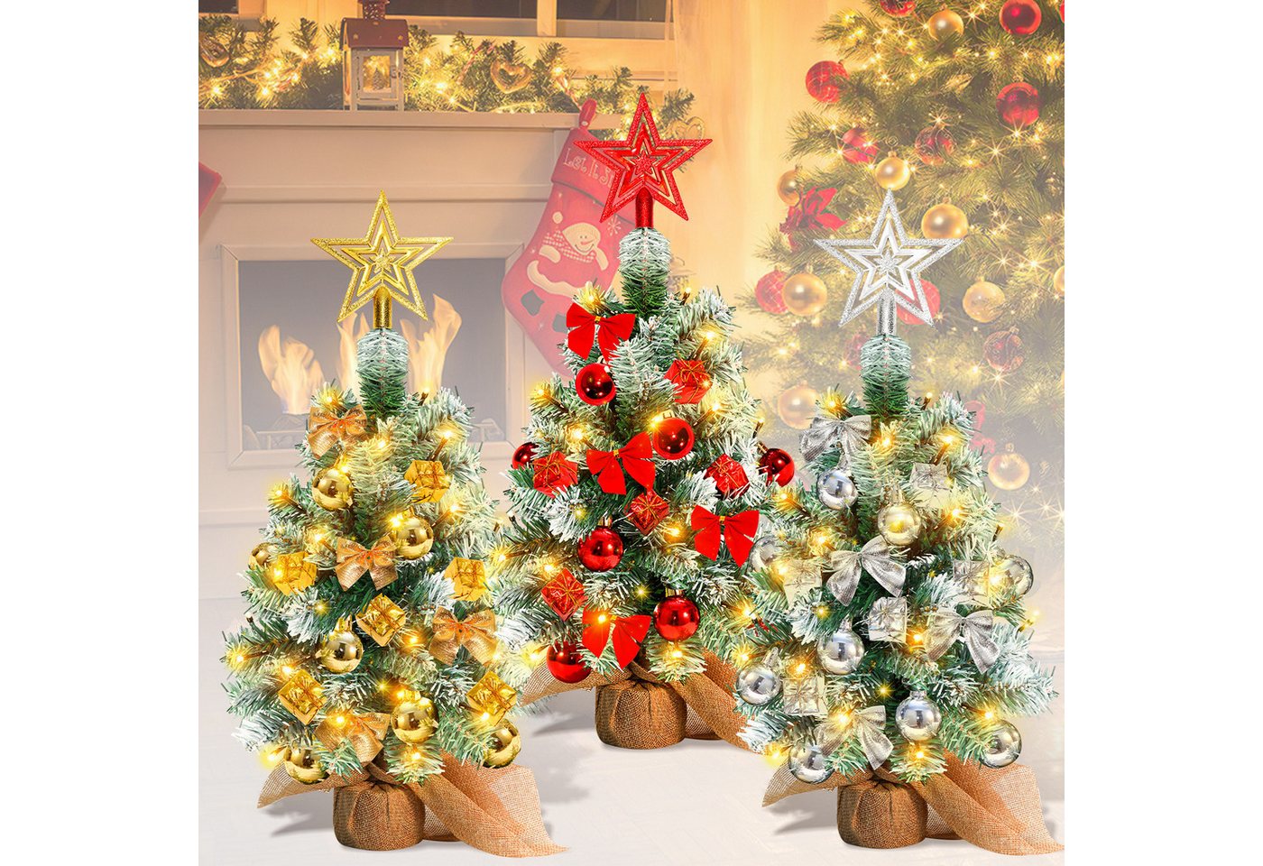 Clanmacy Künstlicher Weihnachtsbaum Mini Weihnachtsbaum,für DIY-Weihnachtsdekoration mit LED-Lichterkette Clanmacy Künstlicher Weihnachtsbaum Mini Weihnachtsbaum,für DIY-Weihnachtsdekoration mit LED-Lichterkette von Clanmacy