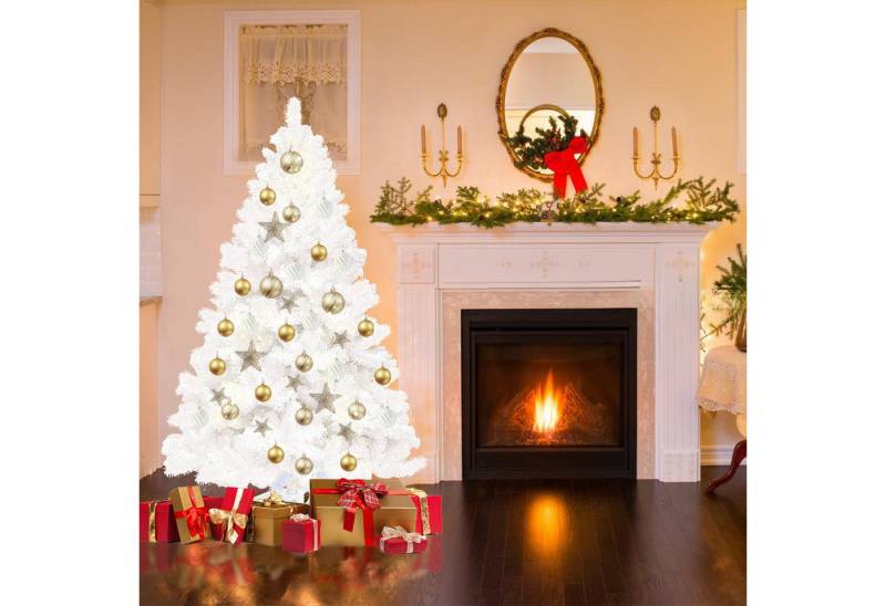 Clanmacy Künstlicher Weihnachtsbaum Tannenbaum Schnellaufbau inkl.Christbaum-Ständer Weihnachtsdeko von Clanmacy