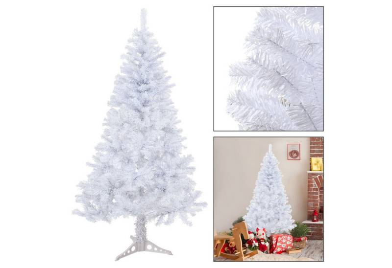 Clanmacy Künstlicher Weihnachtsbaum Weihnachtsbaum 120/150/180/210cm,Tannenbaum,abziehbar zusammenklappbar von Clanmacy