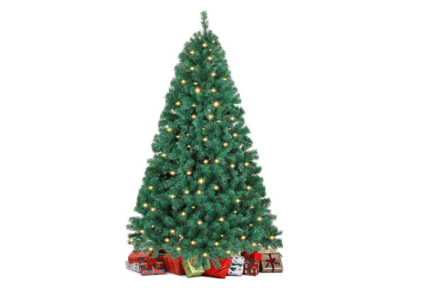 Clanmacy Künstlicher Weihnachtsbaum mit LED Christbaumständer Kunsttanne Weihnachtsdeko 120-210cm Clanmacy Künstlicher Weihnachtsbaum mit LED Christbaumständer Kunsttanne Weihnachtsdeko 120-210cm von Clanmacy