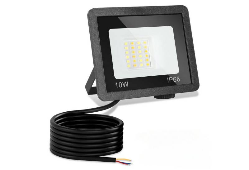 Clanmacy LED Flutlichtstrahler LED Fluter LED Strahler LED Flutlichtstrahler 1X 10W 3 Farbe, Außenstrahler von Clanmacy