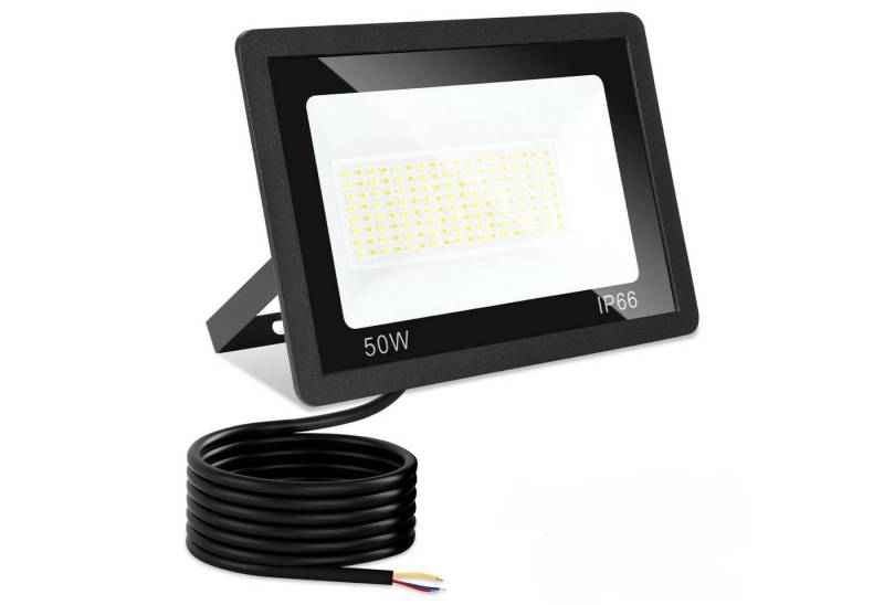 Clanmacy LED Flutlichtstrahler LED Fluter LED Strahler LED Flutlichtstrahler 1X 50W 3 Farbe, Außenstrahler von Clanmacy