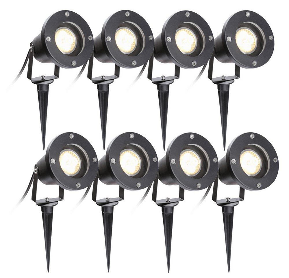 Clanmacy LED Gartenstrahler 1-10X Gartenbeleuchtung IP65 COB LED Gartenstrahler 4W mit Erdspieß, LED fest integriert, Warmweiß Clanmacy LED Gartenstrahler 1-10X Gartenbeleuchtung IP65 COB LED Gartenstrahler 4W mit Erdspieß, LED fest integriert, Warmweiß von Clanmacy
