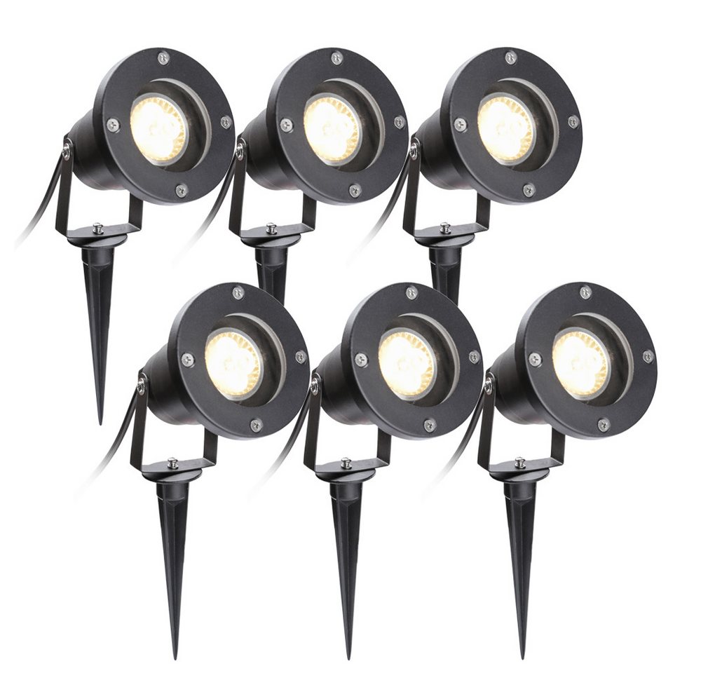 Clanmacy LED Gartenstrahler 1-10X Gartenbeleuchtung IP65 COB LED Gartenstrahler 4W mit Erdspieß, LED fest integriert, Warmweiß Clanmacy LED Gartenstrahler 1-10X Gartenbeleuchtung IP65 COB LED Gartenstrahler 4W mit Erdspieß, LED fest integriert, Warmweiß von Clanmacy