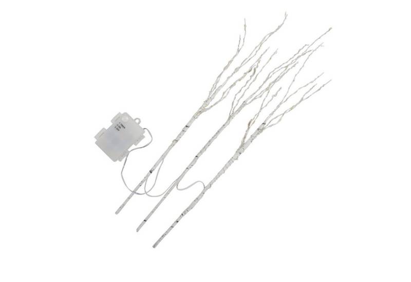 Clanmacy LED-Leuchtzweig LED Lichterzweige 3er Set Dekozweige Timer 50cm mit 70 LEDs von Clanmacy