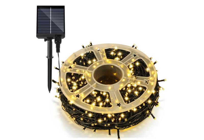 Clanmacy LED-Lichterkette 100M 1000 LED Solar Lichterkette Solarleuchte Außen Garten Warmweiß, Wasserdicht von Clanmacy