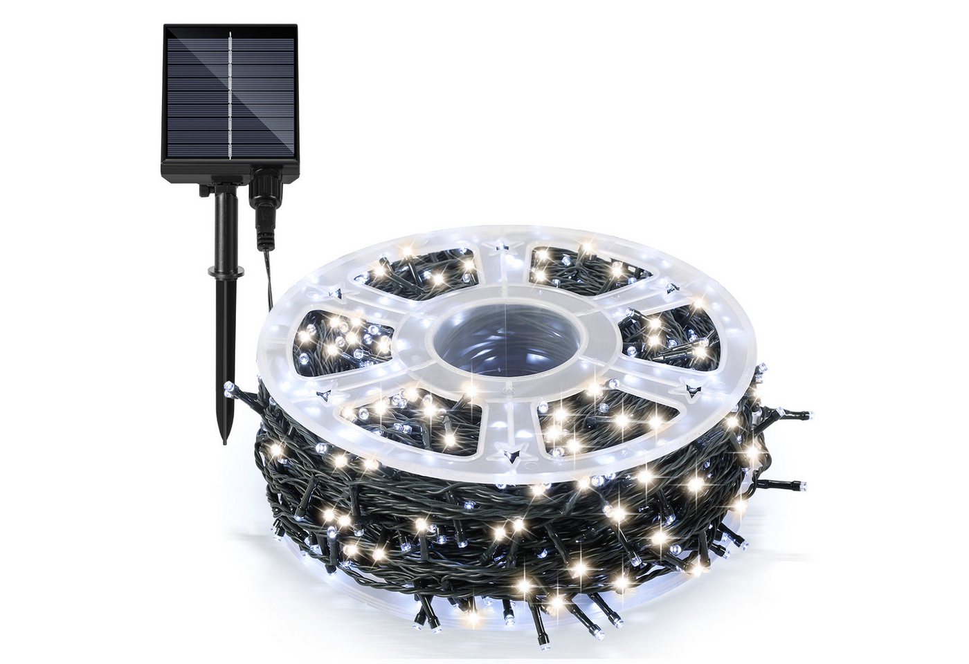 Clanmacy LED-Lichterkette 100M 1000LEDs LED-Lichterkette Solar Lichterkette Aussen Kaltweiß, Weihnachten Clanmacy LED-Lichterkette 100M 1000LEDs LED-Lichterkette Solar Lichterkette Aussen Kaltweiß, Weihnachten von Clanmacy