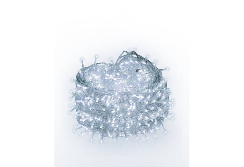 Clanmacy LED-Lichterkette 10M 100 LED Lichterkette Lichtervorhang für Innen und Außen Kaltweiß, Weihnachten von Clanmacy