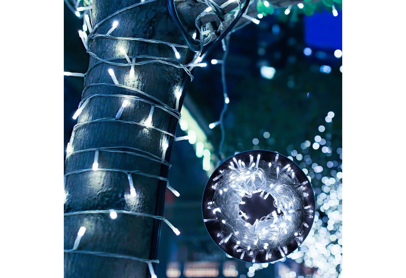 Clanmacy LED-Lichterkette 5-200m LED Eisregen Eiszapfen Lichterkette Deko Weihnachten Fenster, 8 verschiedene Modi Clanmacy LED-Lichterkette 5-200m LED Eisregen Eiszapfen Lichterkette Deko Weihnachten Fenster, 8 verschiedene Modi von Clanmacy