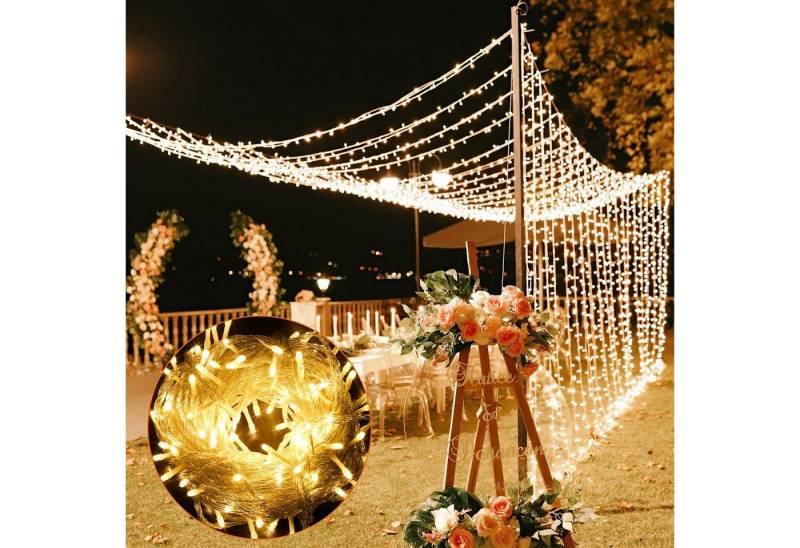 Clanmacy LED-Lichterkette 5-200m LED Eisregen Eiszapfen Lichterkette Deko Weihnachten Fenster, 8 verschiedene Modi Clanmacy LED-Lichterkette 5-200m LED Eisregen Eiszapfen Lichterkette Deko Weihnachten Fenster, 8 verschiedene Modi von Clanmacy