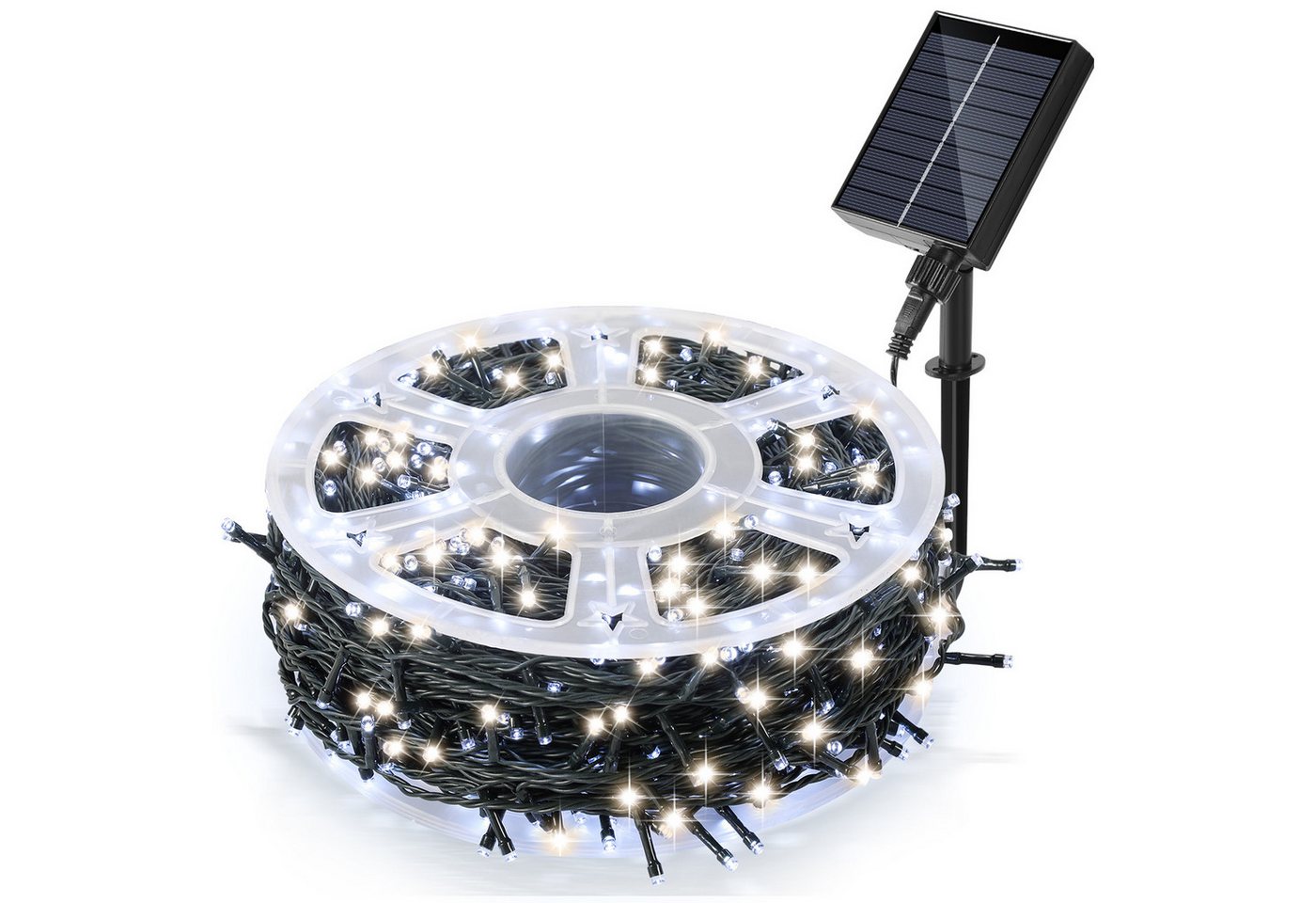 Clanmacy LED-Lichterkette 50M 500LEDs LED-Lichterkette Solar Lichterkette Aussen Kaltweiß, Weihnachten Clanmacy LED-Lichterkette 50M 500LEDs LED-Lichterkette Solar Lichterkette Aussen Kaltweiß, Weihnachten von Clanmacy