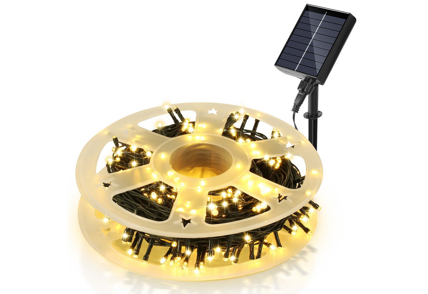 Clanmacy LED-Lichterkette 50M 500LEDs LED-Lichterkette Solar Lichterkette Aussen Warmweiß, Weihnachten Clanmacy LED-Lichterkette 50M 500LEDs LED-Lichterkette Solar Lichterkette Aussen Warmweiß, Weihnachten von Clanmacy