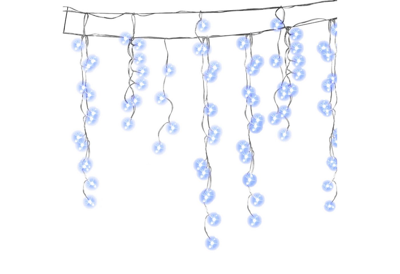 Clanmacy LED-Lichterkette LED Eisregen Lichterkette Eiszapfen 600LEDs Weihnachtsdeko Außen Innen, Weihnachten von Clanmacy