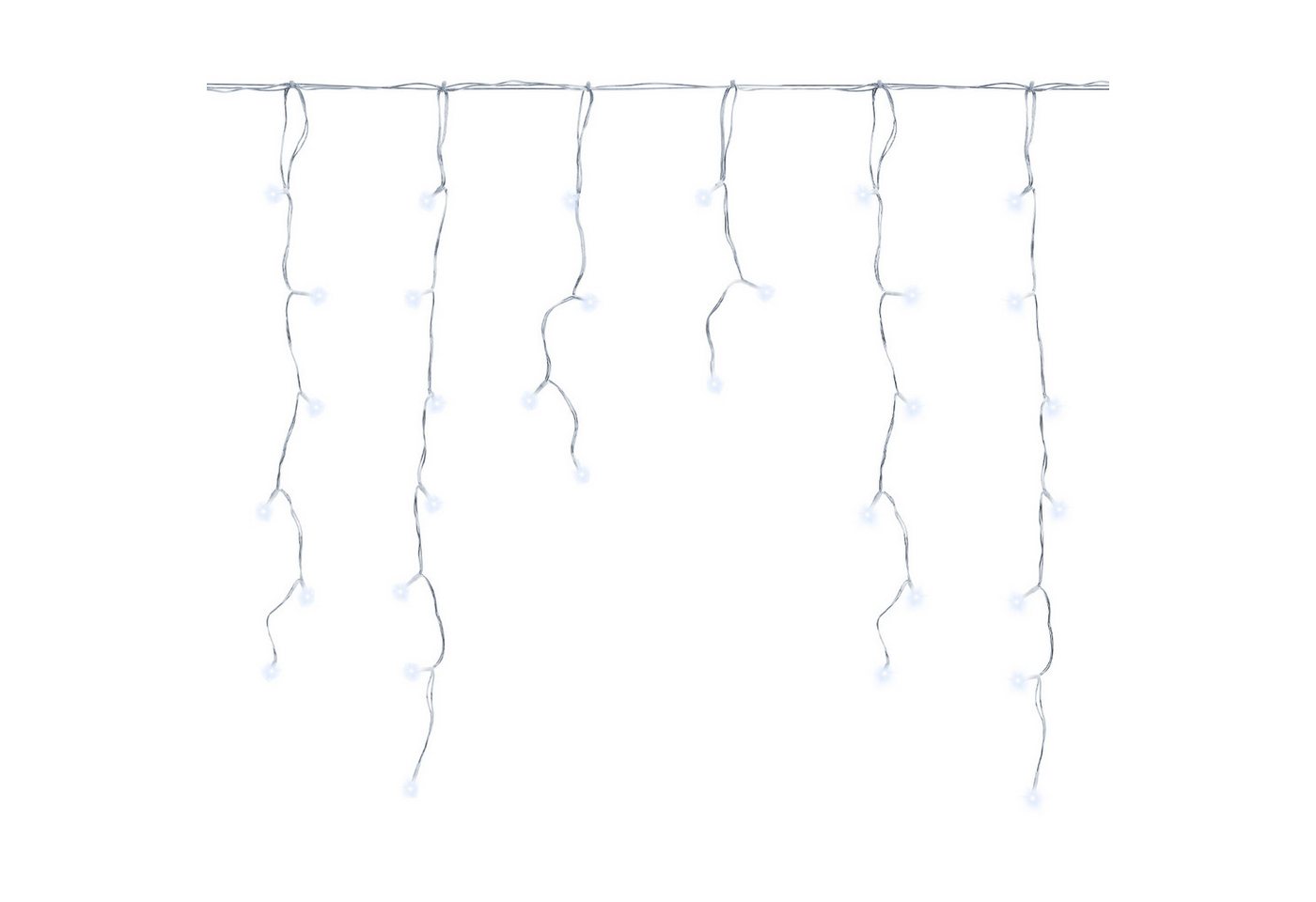 Clanmacy LED-Lichterkette LED Eisregen Outdoor Eisregen Lichtervorhang 15M 400LEDs Kaltweiß, Weihnachten von Clanmacy