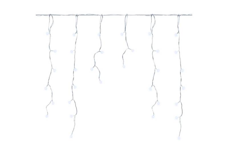 Clanmacy LED-Lichterkette LED Eisregen Outdoor Eisregen Lichtervorhang 15M 400LEDs Kaltweiß, Weihnachten von Clanmacy