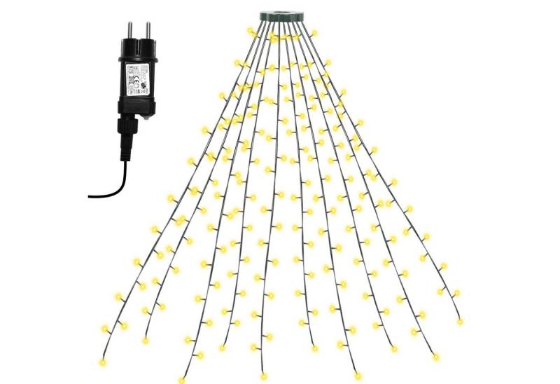Clanmacy LED-Lichterkette LED Lichterkette Baum Deko 280 LEDs 2,8m Außen Christbaumbeleuchtung von Clanmacy