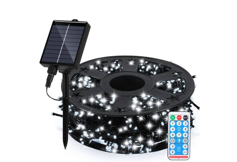 Clanmacy LED-Lichterkette LED Solar Lichterkette Solarleuchten Außen Weihnachten Beleuchtung, Wasserdicht von Clanmacy