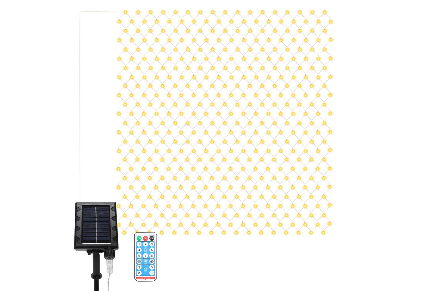 Clanmacy LED-Lichternetz Solar Lichternetz Lichterkette 8 Beleuchtungsmodi IP44 Weihnachten Clanmacy LED-Lichternetz Solar Lichternetz Lichterkette 8 Beleuchtungsmodi IP44 Weihnachten von Clanmacy